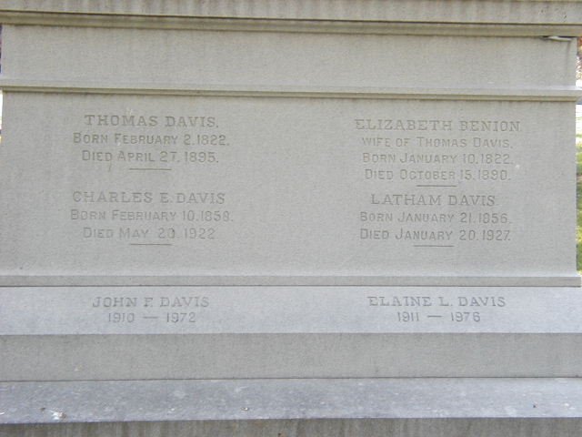 Davis Monument Detail