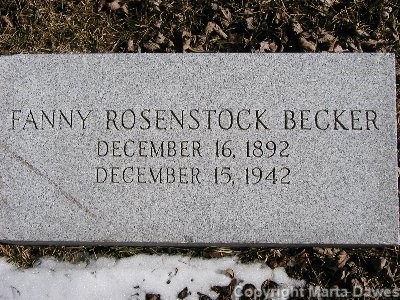 Fanny Rosenstock Becker