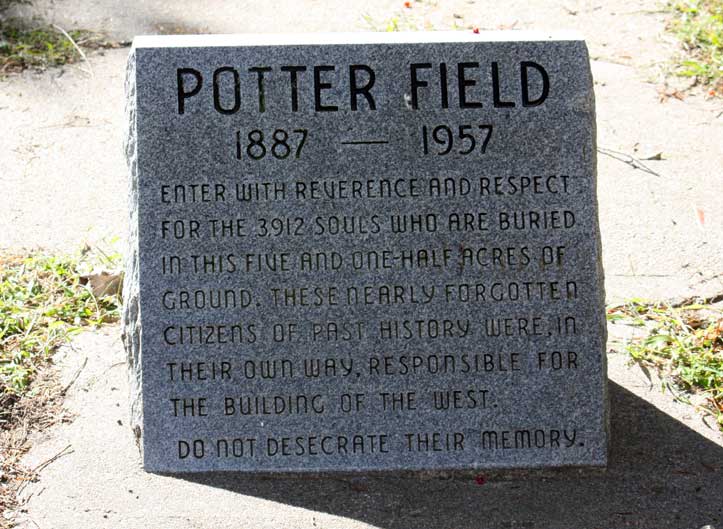 Potter Field Marker